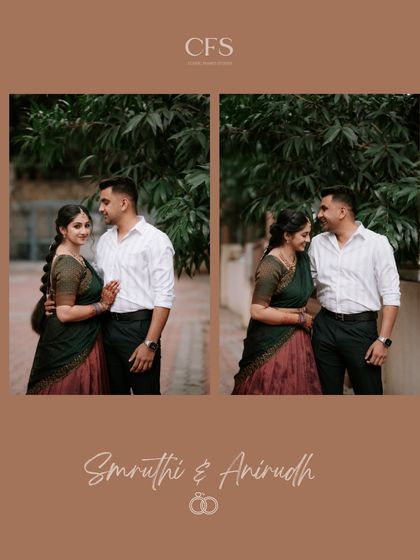 A collage telling a story of quiet connection. The couple's gentle interactions and loving looks are the focus of this romantic series.