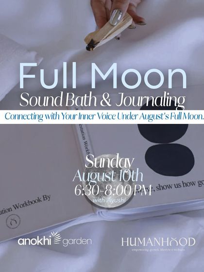 Our Full Moon Sound Bath and Journaling session is a time for connecting with your inner voice. The experience is designed to help you release and set intentions for the season ahead.