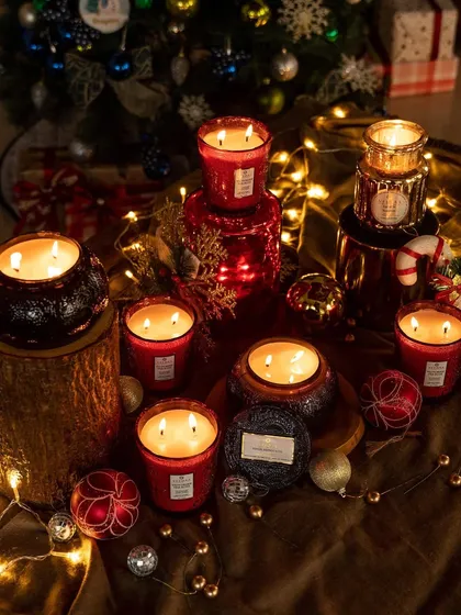 A curated selection from our extensive product portfolio, showcasing the diverse range of fragrances, colors, and designs we offer. Each image highlights the beauty and versatility of our candles, diffusers, and gift sets.