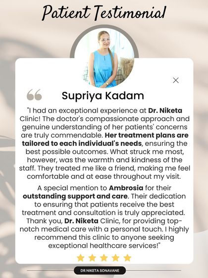 This patient highlights the compassionate and tailored approach we take at my clinic. We treat our patients like friends, ensuring they feel at ease while receiving top-notch medical care with a personal touch.