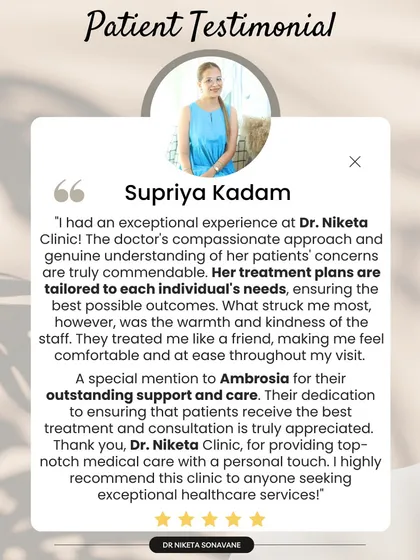 This patient highlights the compassionate and tailored approach we take at my clinic. We treat our patients like friends, ensuring they feel at ease while receiving top-notch medical care with a personal touch.