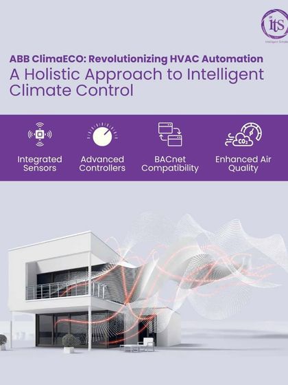 An overview of ABB ClimaECO, our holistic approach to intelligent climate control. This solution uses the KNX standard to merge HVAC systems for precise control and enhanced air quality.