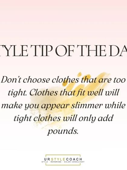 Here is my style tip of the day: focus on fit. Clothes that fit you well will always look more flattering and make you appear slimmer than clothes that are too tight.