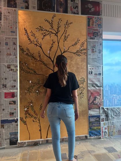 Nishka Mehta - Custom Artwork & Installations Gold Leaf & Metallic Murals photo 17