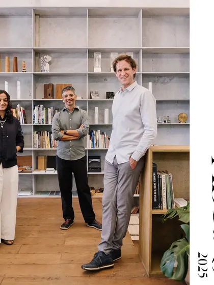 The principals of Architecture BRIO, featured as part of the AD100 list for 2025. We are grateful for the continued recognition and the support of our team and collaborators.