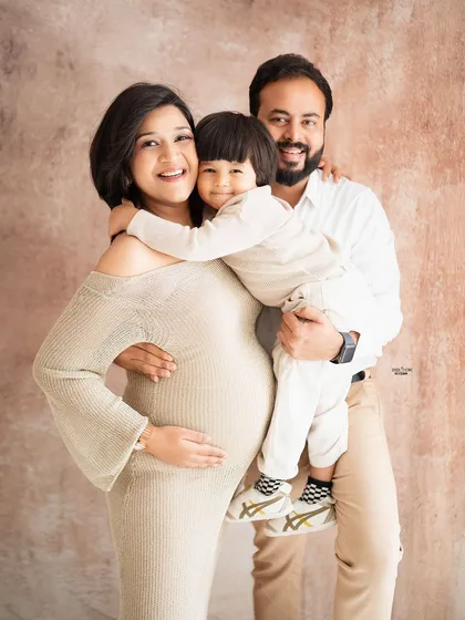 There’s nothing more special than watching a family grow. This happy family portrait is from a second maternity session with a returning client.