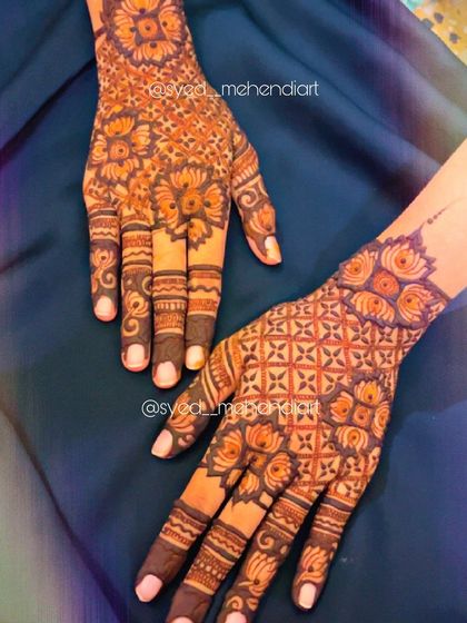 A client-requested design with a mix of floral and geometric patterns.