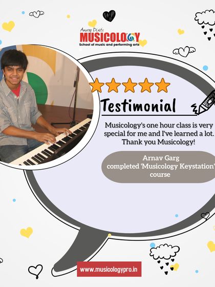 Arnav found our one-hour Keystation course very special and learned a lot.