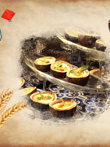 We celebrate Baisakhi with a culinary odyssey through Punjab. These mini tarts are a modern twist on authentic flavors, meticulously crafted to delight your palate.