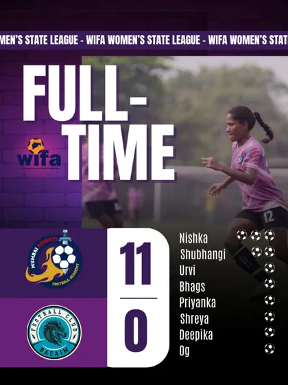 An 11-0 victory to start the season. This result graphic shows our ruthless and relentless approach to every match.