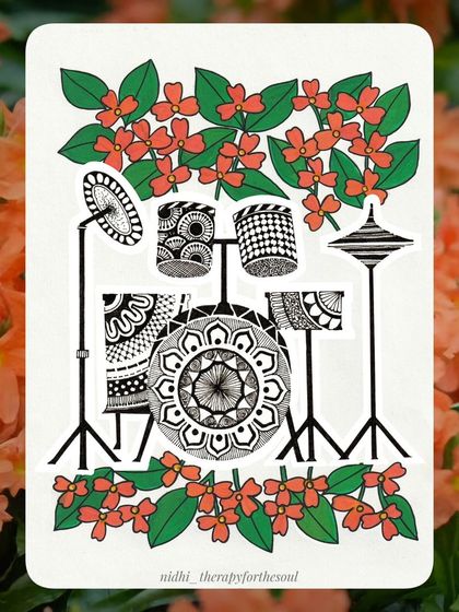 Nidhi - Art Products & Digital Artwork The 2025 Art Calendar: A Year of Music & Flowers photo 8