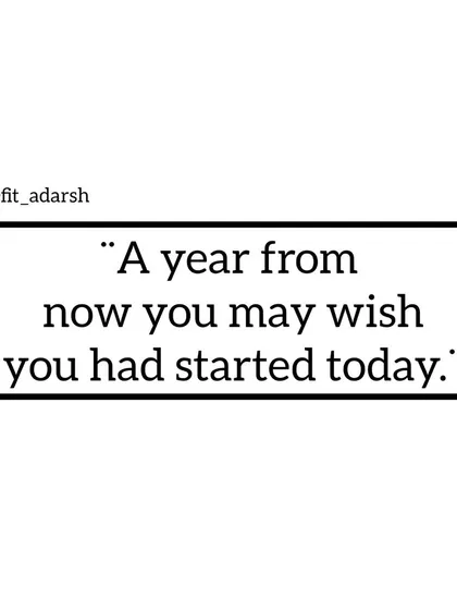 Don't let another year go by where you wish you had started. Imagine where you could be a year from now if you commit to your health and fitness today.