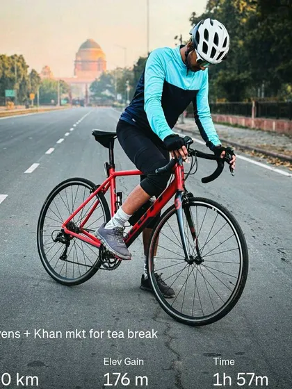 A 51km ride recorded on Strava. We celebrate these milestones and encourage each other to go further.