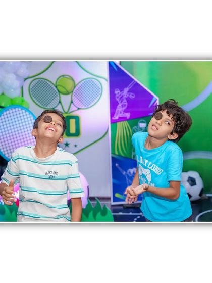 A hilarious one-eyed challenge game that tests balance and coordination. It's these unique and funny games that make a party memorable.