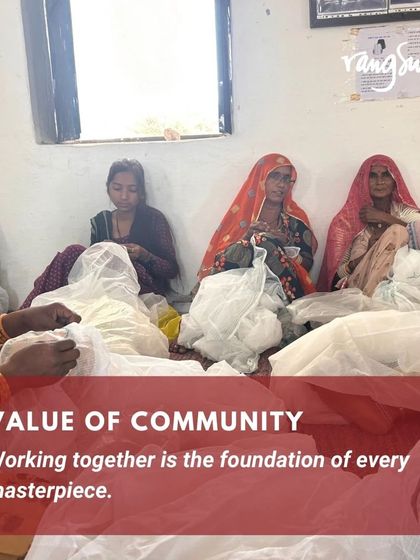 The value of community. Our artisans have taught us that working together is the foundation of every masterpiece.