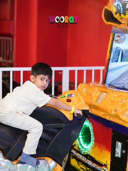 Feel the thrill of the race on our superbike arcade game. It's one of the many activities we have for older kids and teens.
