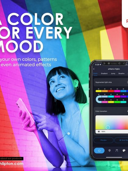 I offer a color for every mood. My app lets you DIY your own colors, patterns, and even animated effects, giving you complete creative control over your home's lighting.