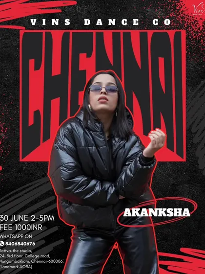 Akanksha Sharma is coming to Chennai for the first time. Don't miss her 'Vachari' workshop at our Chennai studio.