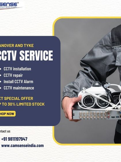 This image shows a technician holding a complete CCTV kit, including cameras and a DVR. My services cover installation, repair, alarm integration, and ongoing maintenance.