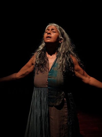 A moment of profound emotion in "Medea." We stage timeless stories that continue to resonate with audiences today, exploring universal themes of love, betrayal, and justice.