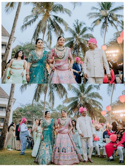 The bride's emotional walk down the aisle with her parents. This is a deeply meaningful moment that we capture with sensitivity and care.