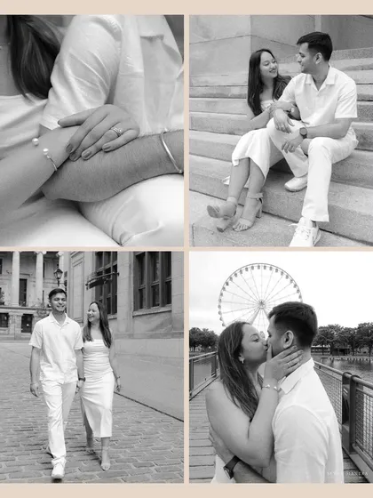 A collage of moments from a day in Montreal. From holding hands to sharing a kiss by the Ferris wheel, this collection tells the story of a perfect day spent together.