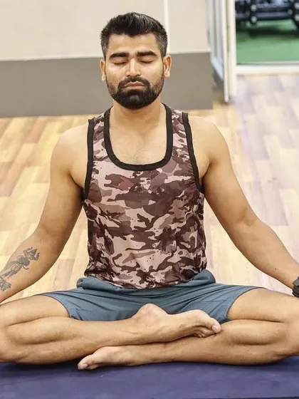 Yoga is a mirror to look at ourselves from within. This meditative pose is a physical expression of that inward journey, creating a stable foundation to observe the mind without judgment.