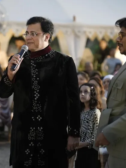 Hosting a royal Muslim wedding at Suryagarh, Jaisalmer. My approach is always to build a bridge between tradition and celebration, engaging with guests respectfully to ensure everyone feels included and comfortable.