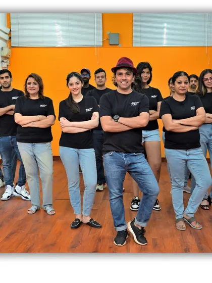 The team is ready. A group photo showcasing the confidence and unity of our dancers.