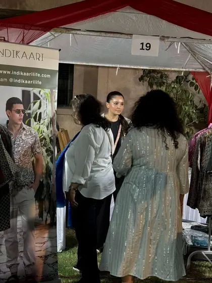 A vendor stall set up under a canopy at our night market. We provide the complete infrastructure so you can focus on your products.