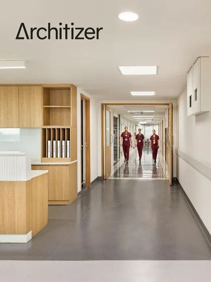 Our adaptive reuse project for Fortis Healthcare in Ludhiana was featured in Architizer. This image of a corridor shows how we integrated modern clinical infrastructure into an existing structure to create a high-performing environment.