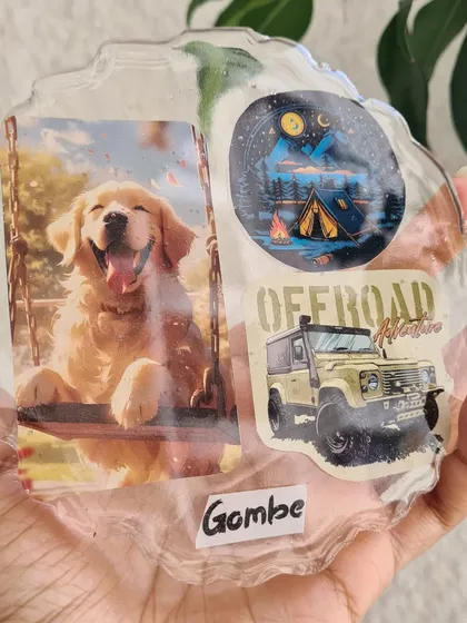This custom resin coaster was made to celebrate a client's furry best friend. I can preserve your favorite photos, quotes, and little mementos in a functional piece of art you can use every day.