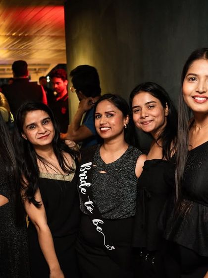 A bachelorette party celebrating at one of my gigs. It's an honor to be the soundtrack to people's special moments.