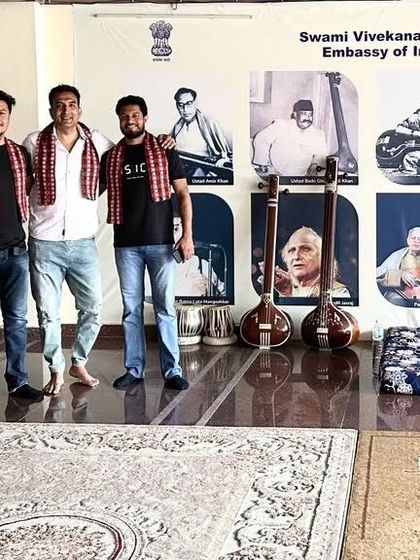 We were honored to be felicitated by the Indian Embassy in Kathmandu during our Arya Yoga Retreat in Nepal.