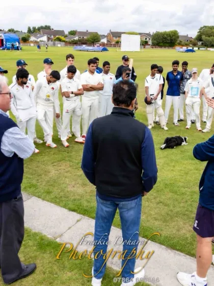 I make it a point to be on the ground, guiding players at every step. Here, I am addressing both teams after a match at the Ainsdale Cricket Club, discussing strategy and sportsmanship. This is where you build your fighting spirit.