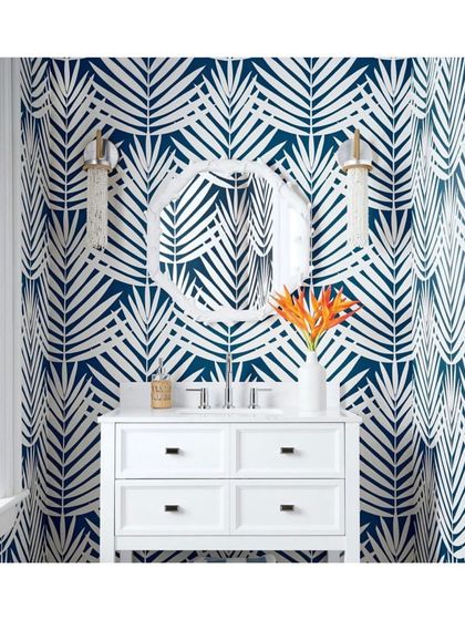 Home Stories - Bespoke Fabric & Wallpaper Design Powder Room Perfection photo 4