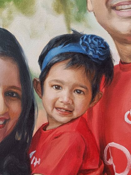 A close-up of the adorable daughter. Capturing the sweetness of children is one of my favorite things.