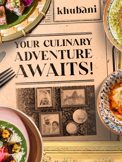 Your culinary adventure awaits. This collage showcases the variety on my menu, from sushi and hummus to rich desserts.