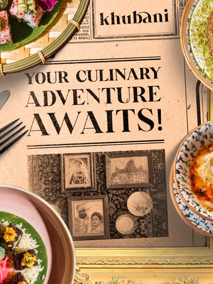 Your culinary adventure awaits. This collage showcases the variety on my menu, from sushi and hummus to rich desserts.