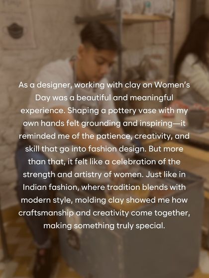 We were honored to host the "Women of Aditi Gupta" for a special Women's Day workshop. It was a beautiful blend of fashion, art, and female creativity.