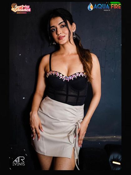 A guest posing at the bar.