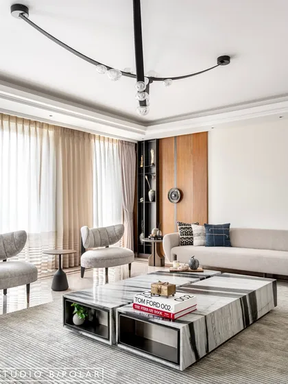A collection of images from various projects showcasing our range of styles, from modern minimalism and warm contemporary to bold, colorful, and eclectic designs.