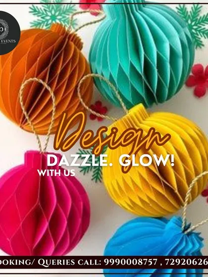 Design, dazzle, and glow with us this Diwali. This graphic highlights our festive decor services, perfect for creating a bright and colorful celebration at your home or office.