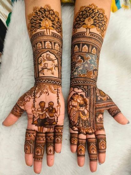 Kanha Mehandi - Bridal Mehndi Custom Storytelling & Portrait Mehndi photo 15