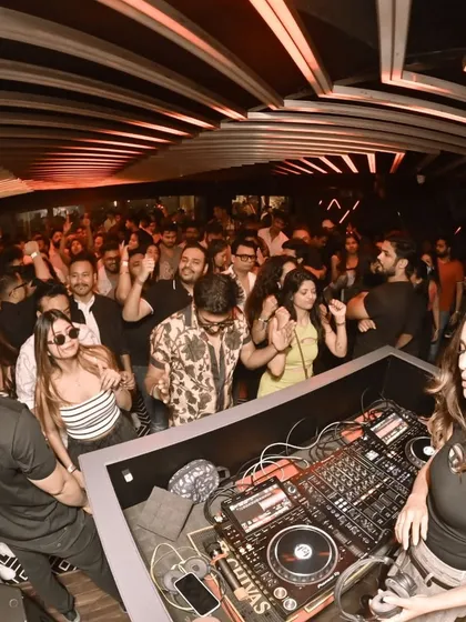 A snapshot from a wild night in Guwahati. The energy was just off the charts. You can see the whole club vibing, which is exactly what I aim for in every set I play.