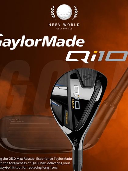 The TaylorMade Qi10 Max Rescue, an easy-to-hit tool for replacing long irons, delivering forgiveness and speed.