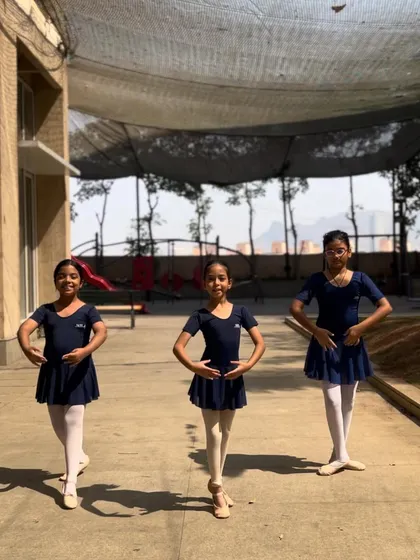 Our students practicing outdoors. We love to take our classes outside when the weather is beautiful.