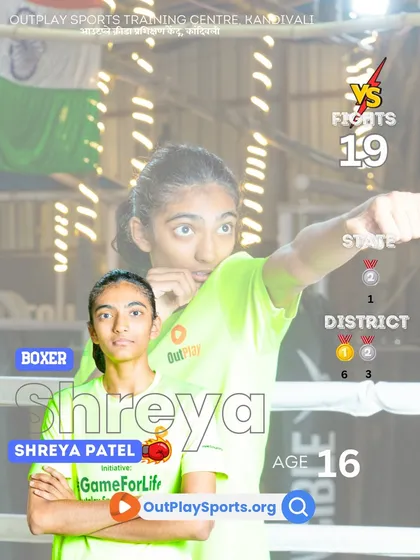 Shreya Patel, a 16-year-old state medalist. Her strength and skill in 19 fights show that boxing is a way of life here.