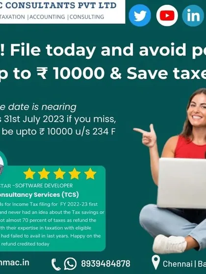 Don't just take my word for it. Here's what one of my clients, a software developer at TCS, had to say about how I helped him save almost 70% of his taxes through eligible deductions he had previously missed. My goal is always to maximize your refund.