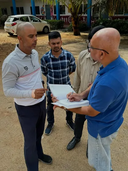 Discussing the project plan with our partners. I have no doubt that in time, we will find and nurture talent from this very program, taking them to the highest level of the sport.